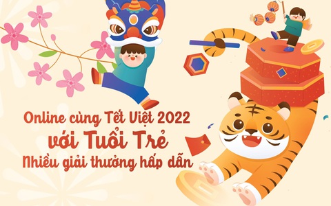 Online cùng Tết Việt 2022 với Tuổi Trẻ, nhiều giải thưởng hấp dẫn
