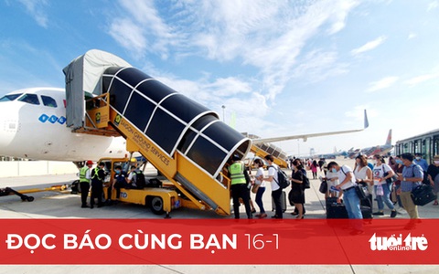 Đọc báo cùng bạn 16-1: Máy bay, xe khách 'cháy vé' Tết