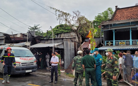 Cháy nhà, 2 người và 1 em bé được cứu, chủ nhà bị tai biến 69 tuổi tử vong