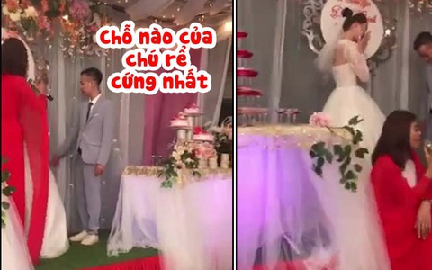 MC bất lực khi nghe cô dâu trả lời nơi cứng nhất của chú rể