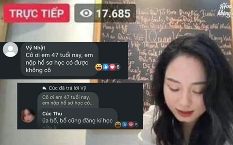 Ảnh vui 23-11: Con gái bắt thóp bố thả thính cô giáo trên livestream