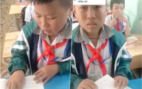 Cười chảy nước mắt với bài tập làm văn tả đường tới trường bằng... hình vẽ