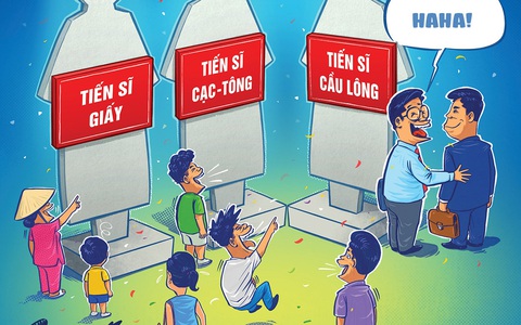 Tiến sĩ cầu lông không đạt: Cầm cân nảy mực hóa ra trò đùa!