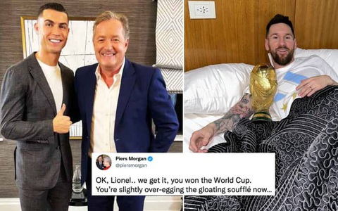Nam MC thân với Ronaldo 'cà khịa' Messi: 'Có cái cúp mà khoe quài!'