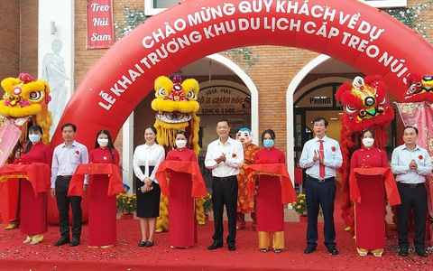 Cáp treo Núi Sam khánh thành sau gần 6 năm vận hành thử nghiệm