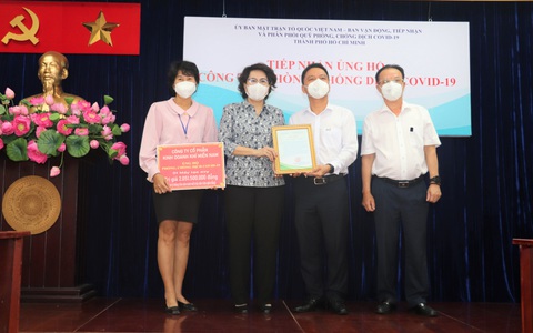 TP.HCM đã tiếp nhận đóng góp vật tư y tế trị giá hơn 3.097 tỉ đồng