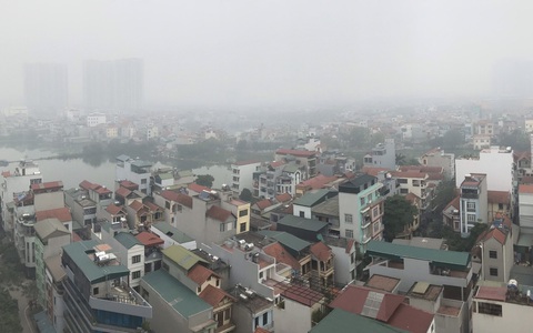 Miền Bắc sương mù, nồm ẩm kéo dài đến cuối tuần