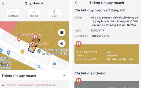 Tra cứu quy hoạch đầy đủ thông tin chỉ trong 2 giây