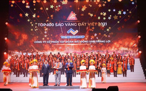 Tập đoàn Thắng Lợi vinh dự đạt Top 100 giải Sao Vàng Đất Việt 2021