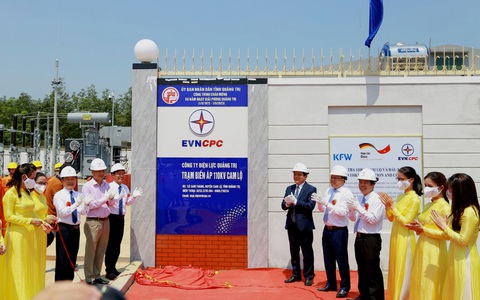 Vận hành TBA 110kV Cam Lộ và đấu nối mừng 50 năm Quảng Trị giải phóng