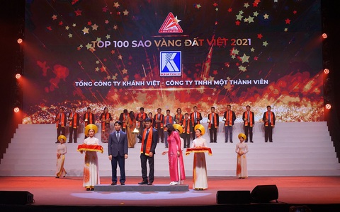 Tổng công ty Khánh Việt đạt giải thưởng TOP 100 Sao Vàng Đất Việt 2021