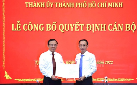 Phó chánh Văn phòng Thành ủy TP.HCM làm bí thư Quận ủy quận 4