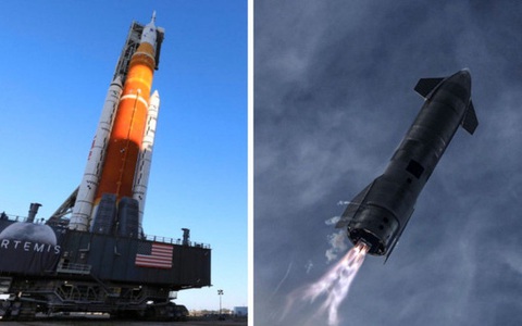 Siêu tên lửa SLS của NASA 'thua xa' tên lửa của SpaceX?