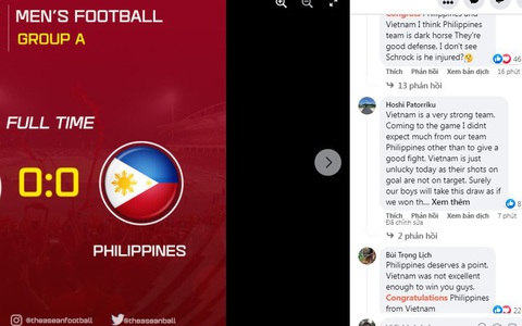 Cổ động viên Đông Nam Á: 'Philippines dùng chiến thuật Simeone để cầm hòa Việt Nam'