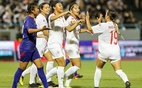 Thắng Campuchia 5-0, nữ Philippines 'gửi' thách thức đến Việt Nam