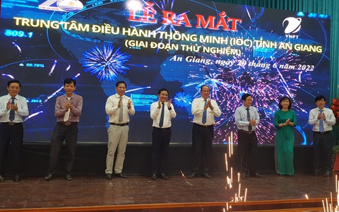 An Giang: Vận hành thử nghiệm Trung tâm điều hành thông minh để giám sát 10 lĩnh vực