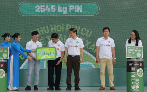 Cocoon và Trường ĐH Sư Phạm TP.HCM: 85 'điểm xanh' thu hồi thành công 2,5 tấn pin cũ
