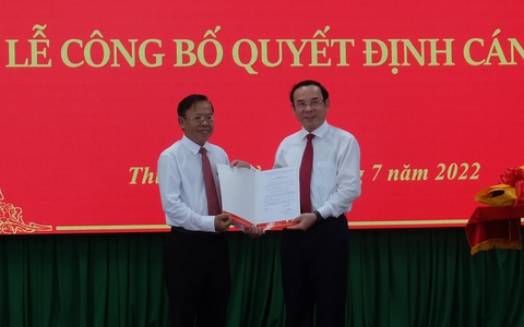 Ông Nguyễn Hữu Hiệp làm bí thư Thành ủy TP Thủ Đức