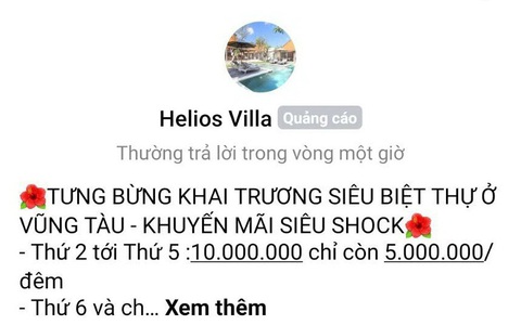 Công an vào cuộc vụ hàng trăm khách bị lừa tiền đặt cọc 'Helios Villa' ở Vũng Tàu