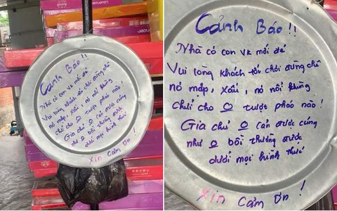 Chồng treo biển cảnh báo 'nhà vợ mới đẻ, khách tới chơi cấm chê mập xấu'