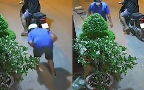 2 tên trộm cây kiểng bất lực vì gặp chủ nhà cao tay