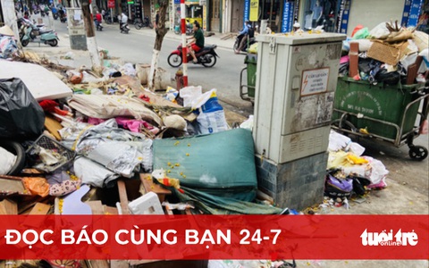Đọc báo cùng bạn 24-7: Tập thói quen phân loại rác