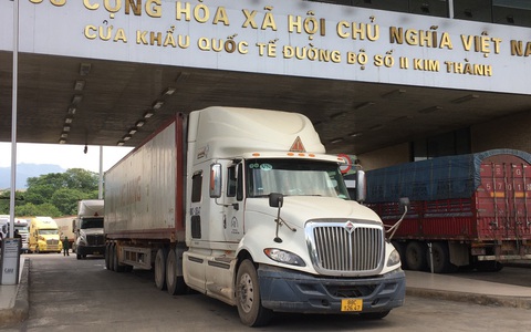 Cửa khẩu Kim Thành thông quan trở lại