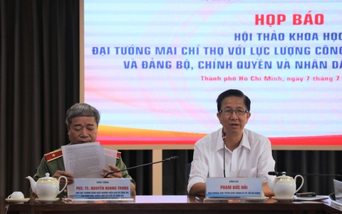 TP.HCM tổ chức hội thảo nhân 100 năm ngày sinh Đại tướng Mai Chí Thọ