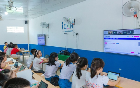 Nhiều tỉnh đang triển khai mô hình OMO để nâng chuẩn tiếng Anh cho học sinh