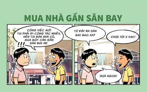 Mua nhà cạnh sân bay: Tuy gần mà xa