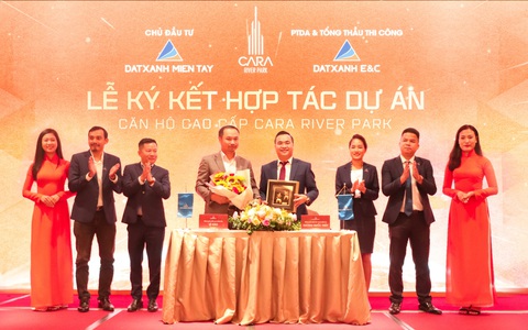 Đất Xanh Miền Tây hợp tác Đất Xanh E&C và CBRE phát triển Cara River Park