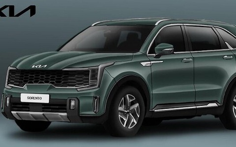 Kia Sorento 2023 lần đầu lộ diện: Thay thiết kế đầu xe, đèn pha dạng dọc