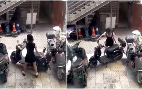 Cô gái dắt xe máy 'rời chuồng' cồng kềnh nhất quả đất (P2)