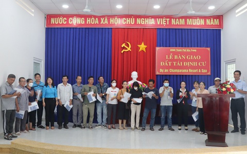 Dự án Champarma Rerort & Spa nỗ lực hoàn thiện bàn giao đất tái định cư