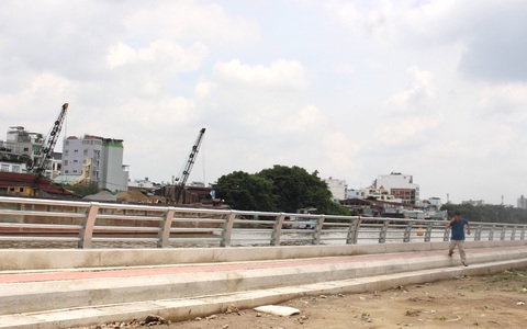 TP.HCM: Hoàn thành sửa chữa tuyến kè kênh Tẻ