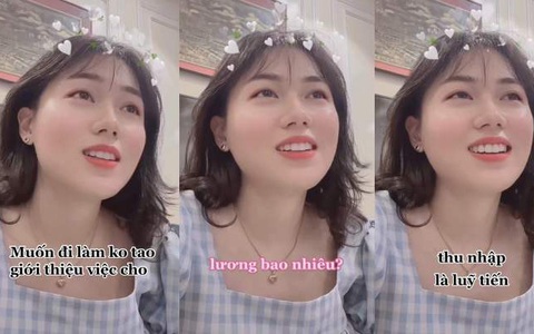 Cô gái cười ngất khi anh giới thiệu việc làm 'lương tăng theo lũy tiến'