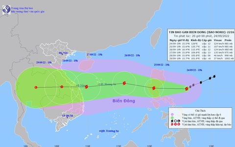 Bão Noru giật cấp 15, đi rất nhanh vào Biển Đông và có thể mạnh thêm
