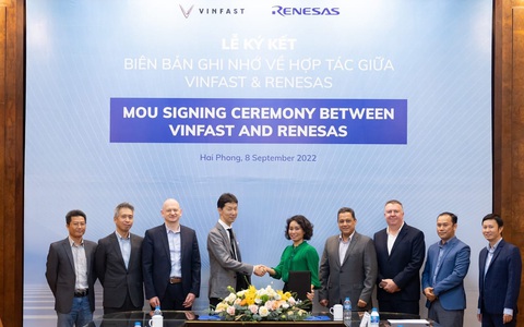 VinFast và Renesas hợp tác phát triển công nghệ ô tô điện