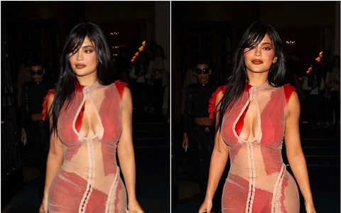 Kylie Jenner gây sốt với chiếc váy rách rưới như 'cái bang'
