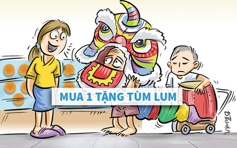 Bánh trung thu 'mua 1 tặng tùm lum'