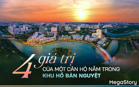 4 giá trị của một căn hộ nằm trong Khu Hồ Bán Nguyệt