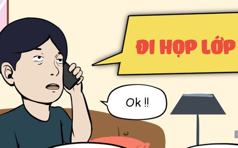 Thằng Vàng đi họp lớp ngày đầu năm