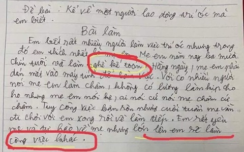 Bài văn tả mẹ làm kế toán khiến dân mạng cười ngất