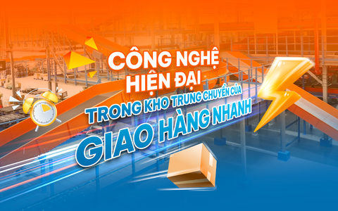 Công nghệ hiện đại trong kho trung chuyển của Giao Hàng Nhanh