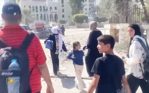 Hàng trăm ngàn người ở phía bắc Dải Gaza khẩn trương di tản xuống miền nam