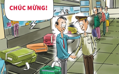 Chúc mừng sân bay đã giảm trộm vặt