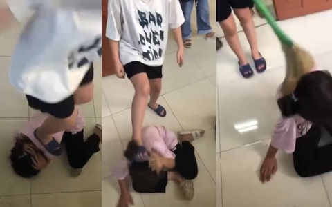 Vụ nữ sinh lớp 6 bị đánh hội đồng, dùng chổi quét lên đầu: Phê bình ban giám hiệu
