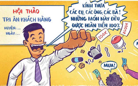 Hội thảo... lừa đảo người già