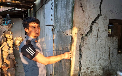 Sụt lún sau nạo vét kênh, chính quyền nói sơ tán nhưng dân không biết đi đâu