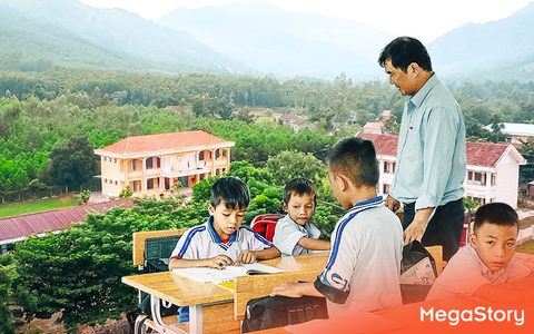 Đường đến trường của người dân xã miền núi